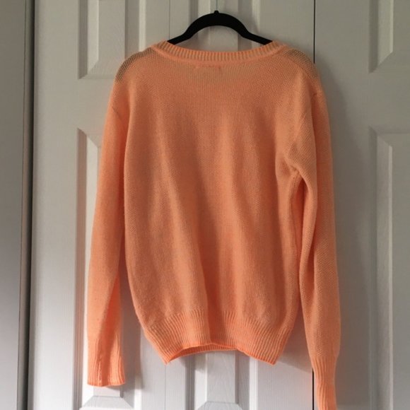 Neon Orange Crewneck Sweater - Picture 7 of 7